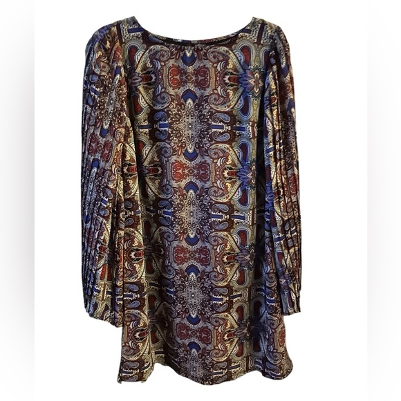 Fire Los Angeles Multicolor Paisley Dress size L - Picture 3 of 5
